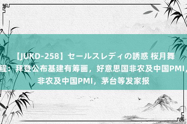 【JUKD-258】セールスレディの誘惑 桜月舞 他 下周重磅日程：拜登公布基建有筹画，好意思国非农及中国PMI，茅台等发家报